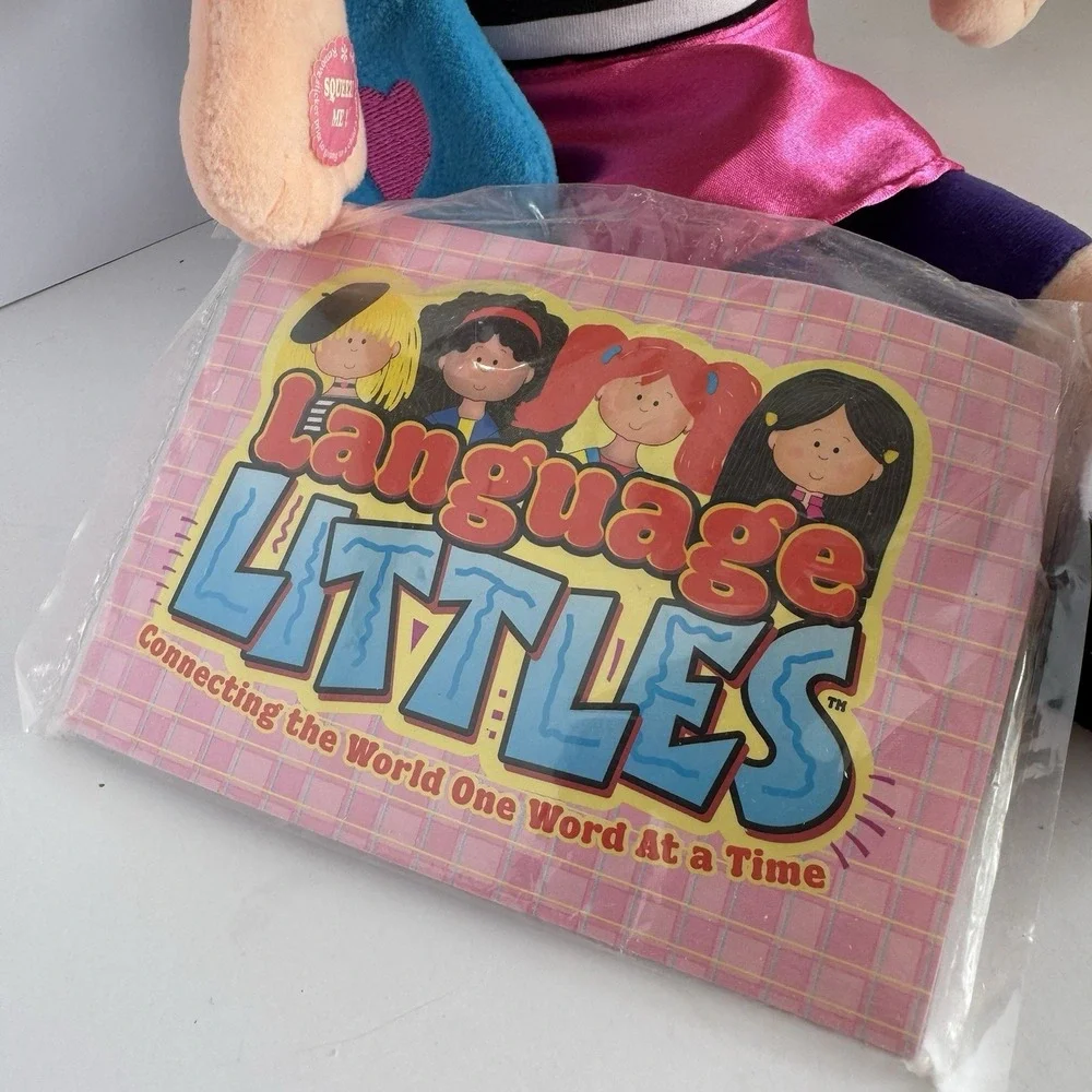 Language‎ Littles Jolie Plush Talking Doll Bilingual French English Speaking NWT